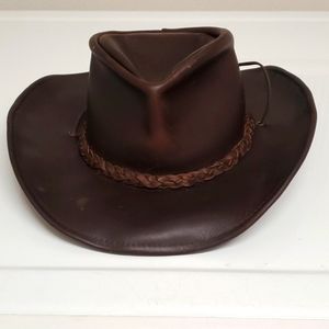 Henschel Hat Co. Leather Hat